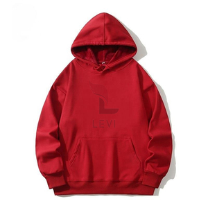 Sudadera con capucha con estampado personalizado de peso pesado de alta calidad para hombres Sudadera de calle de moda Unisex de mezcla de algodón básico de gran tamaño - Product Image 1