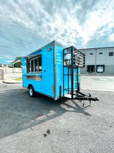 Prêt à expédier une nouvelle remorque alimentaire mobile Chariot alimentaire mobile de rue Camion alimentaire mobile en acier à vendre pour les collations Hotdogs BBQ Bonbons Chips - Product Image 3