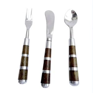 Couverts au design le plus populaire Offre Spéciale, ensemble de couverts au look fantaisiste avec poignée rustique à bas prix, directement chez le grossiste - Product Image 6