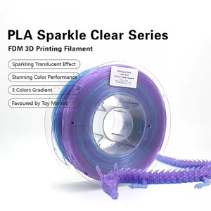 Filament PLA Lyjenny 1 kg/bobine 1,75 mm, série esthétique dégradée transparente scintillante, compatible imprimante 3D, longueur 330 m, sans bulles/sans - Product Image 2