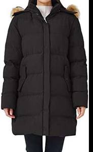 Abrigo largo de manga larga para mujer, chaqueta con logotipo personalizado, ropa de invierno - Product Image 3