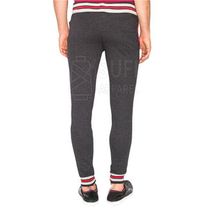 High Quality Men Casual Straight Mid Waist <b>Drawstring</b> Jogger <b>Trousers</b> 100% Cotton Eco-Friendly Breathable Low MOQ Wholesale - Product Image 3