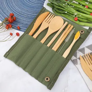 Natural And Harmless Customized Tableware Non-slip Pocket-sized Cutlery Travel Set Suitable For Tourism