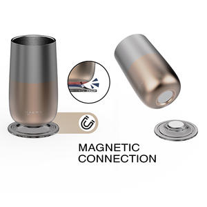HAERS Smart Rose Gold Wine Juice Tumbler Champagne Cola Stainless Insulation Shaped <strong>Coffee</strong> Mug <strong>Cup</strong> - Product Image 4