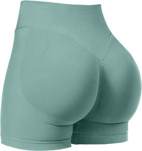 Pantalon de fitness taille haute taille élastique pour femmes Style décontracté Short chaud Yoga Short de course pour l'été Hip Lift Pull-in Design - Product Image 4