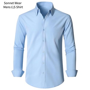 Chemise habillée unie pour homme - Product Image 3