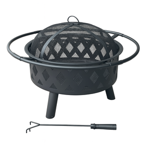 Parrillas para Barbacoa, Parrilla de Leña, Brasero Exterior, Soporte para Barbacoa, Parrilla de Gas para el Hogar con Cubierta Protectora para Patio y Jardín - Product Image 1