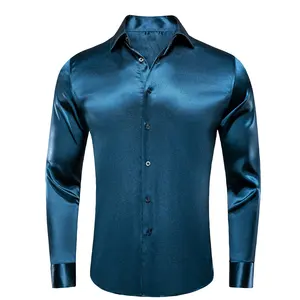 2024 Groothandel Custom Kleding Overhemd Oem Merk Jurk Shirt Formele Kleding Naar Beneden Kraag Lange Mouwen