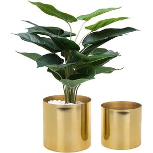 แจกันดอกไม้โลหะสีทองดีไซน์ทันสมัยตกแต่งบ้านหรูหราสำหรับการจัดดอกไม้ที่สวยงาม - Product Image 5