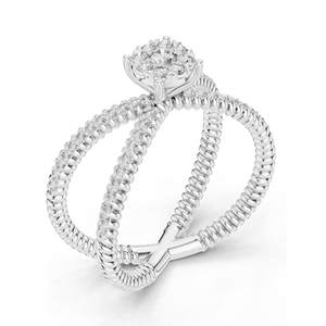 0.386 CT Lab-Grown Diamond <b>Ring</b> for Women VVS-VS EF Clarity 18KT, 14KT, 10KT Gold & 925 <b>Silver</b> Rose, Yellow, White Gold & - Product Image 6