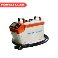 Máquina de Limpieza Láser de Fibra Portátil de 100W, Tipo Mochila, Láser Pulsado Manual para Eliminar Óxido de Metal, Limpieza de Precisión de Moldes