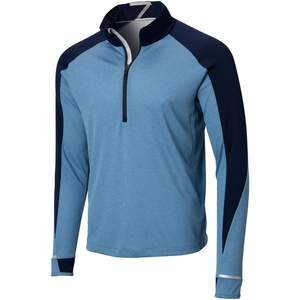 Pull à col Logo personnalisé Sports de plein air Pull en polyester spandex avec motif solide Fournisseur - Product Image 1