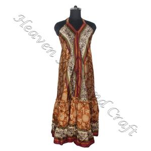 SD021 indien pakistanais coton Saree/Shari/Shari Hippy Boho Style moderne nouvelle robe en soie Vintage avec Style indien moderne - Product Image 5