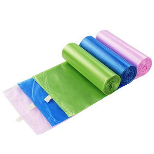 Sac de joint d'étoile de poubelle jetable en plastique coloré personnalisé sur le rouleau sac de déchets sacs de poubelle recyclables pour des déchets de cuisine - Product Image 2