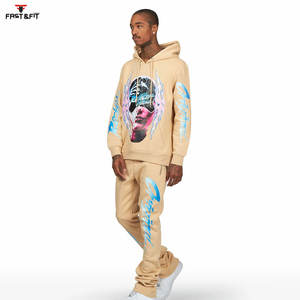 Ensemble survêtement jogging imperméable personnalisé de haute qualité Ensemble survêtement pour hommes Ensemble pantalon de survêtement et sweat à capuche - Product Image 2