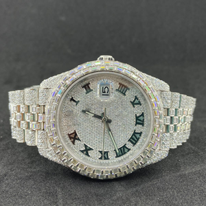 Montre Moissanite approuvée par testeur de diamants | VVS Luxury Iced Out Skeleton Wholesale - Product Image 6
