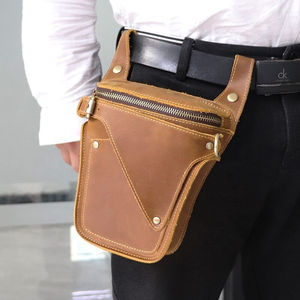 Sac banane vintage en cuir, design unique, rétro, en cuir de vache Crazy Horse, sac bandoulière sur ceinture - Product Image 2