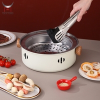 Grill de table portable, pliable, petit, léger, mini barbecue au charbon de bois, en acier inoxydable, pour le camping et les fêtes