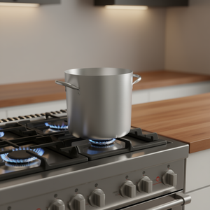 Olla para Sopa y Caldo Ballarini Serie Profesional 7000, Color Plata Natural 7022, de Aluminio, 40 cm de Tamaño - Product Image 3