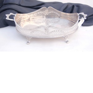 Bandeja de servicio de acero inoxidable con logotipo personalizable al por mayor más exigente Nueva llegada Diseño elegante - Product Image 1