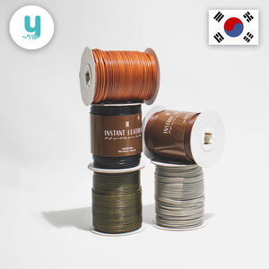 Fil de crochet cuir instantané (350g) Corée du Sud fil de polyester de haute qualité brillant pour le sac de tricoteuses de crochet et plus - Product Image 2