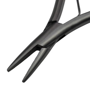 Pince à extensions de cheveux en acier inoxydable, outil professionnel pour le sertissage de micro-anneaux, utilisation pour le coiffage des cheveux HERMANN MEDITECH - Product Image 5