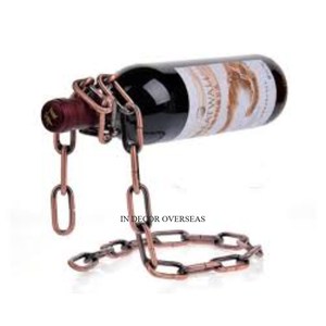 Color y tamaño personalizados disponibles, cadena mágica hecha de Metal de primera calidad, soporte para botella de vino de diseñador, soporte para decoración de hogar y Bar - Product Image 2
