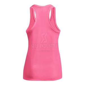 Camiseta sin mangas de calidad superior para mujer Ropa de entrenamiento sin mangas ligera transpirable informal con logotipo frontal - Product Image 5