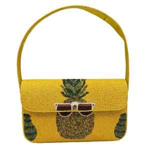 Bolso de Mano Casual de Moda para Mujer, Bolso de Mano con Cuentas, Disponible, Bolso de Mano Floral con Cuentas Hecho a Mano por msr - Product Image 1