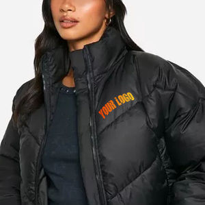 Veste matelassée légère et pliable pour femme, en coton imprimé, style hiver, doublure respirante en nylon, imperméable à l'avant - Product Image 5
