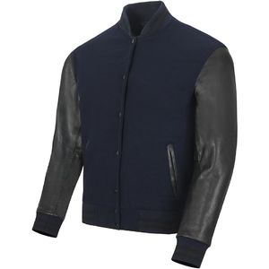 Nueva fábrica al por mayor de buena calidad, ropa de calle de gran tamaño personalizada, chaquetas universitarias de béisbol, chaqueta de béisbol para hombres - Product Image 6