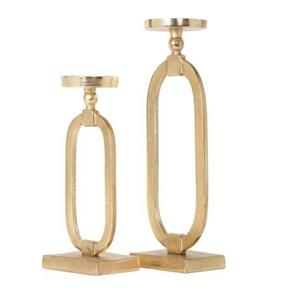 Bougeoir en métal moderne de luxe Décoration élégante de la maison Styliste Lightning Design pour mariage Noël Tous les jours Occasions spéciales - Product Image 4