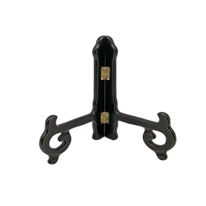 Étagère de rangement pour assiettes au design simple en finition noire antique Support élégant pour ustensiles de cuisine pour table et décoration intérieure - Product Image 2