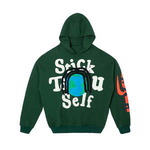 <b>Full</b> <b>Zip</b> <b>up</b> <b>Hoodie</b> Over Face Rhinestone Pattern Print Vintage Pullover Design Oversized Jacket Pullover Plain Puff Print <b>Hoodie</b> - Product Image 6