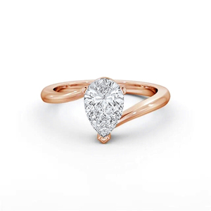 Alta calidad al por mayor 14K blanco amarillo oro rosa Moissanite anillos corte brillante E Color 1,5 quilates VVS2 mujeres compromiso OEM - Product Image 1