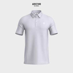 Aristino para hombre, camisas de estilo europeo, sólido, verano, informal, de negocios, de punto, manga corta, poliéster reciclado, transpirable - Product Image 1