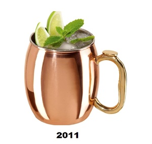Lot de 2 tasses à mule de Moscou en cuivre antique fabriquées à la main en cuivre massif pur coffret cadeau avec des tasses de qualité supérieure - Product Image 1