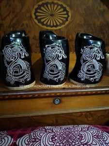 Taza de cuerno multicolor de último diseño de calidad estándar faizacraft y taza vikinga a precio mayorista para exportación desde India - Product Image 3