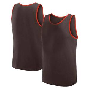 Débardeur à col rond personnalisé coupe ajustée pour hommes dernière conception avec logo coupé pour la musculation - Product Image 1