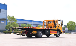 DONGFENG Nouveau Camion de Remorquage Manuel 1 Remorque 2 Voitures 4 Tonnes Plateau Plat Véhicule de Dépannage Routier Euro 5 en Promotion - Product Image 1