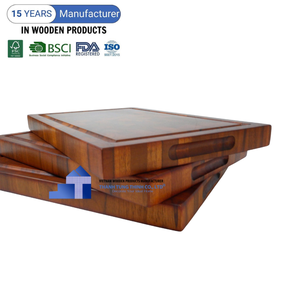 Venta caliente Tablas de cortar de madera de teca sostenible Tabla de cortar de madera de teca para utensilios de cocina al por mayor de Vietnam - Product Image 6