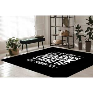 Alfombra con la frase: Si te caíste ay, levántate hoy, Alfombra con frases de éxito, Alfombra de terciopelo - Product Image 2