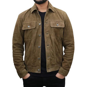 Corey เสื้อแจ็กเก็ตบอมเบอร์ผ้าใบสีเขียวมะกอกวินเทจระบายอากาศได้ดีชุดแฟชั่นฤดูหนาวของผู้ชายวัสดุที่อบอุ่น - Product Image 1