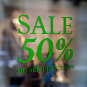 Custom UV Proof Waterproof Green <b>Vinyl</b> <b>Lettering</b> <b>Stickers</b> (30x30mm) for Guitar Band Logo Branding Instrument Merch Accessories - Product Image 3