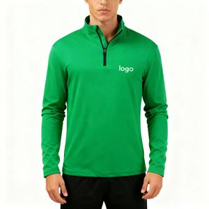 Camisetas Deportivas Ligeras de Manga Larga para Hombre, de Punto, con Cierre de Cremallera de 1/4, de Poliéster, para Pesca, Senderismo y Actividades Deportivas - Product Image 3