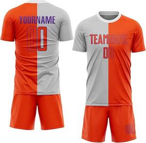 Camiseta de fútbol con cuello en V hecha a medida, ropa deportiva con logotipo de cualquier equipo, uniforme único - Product Image 2