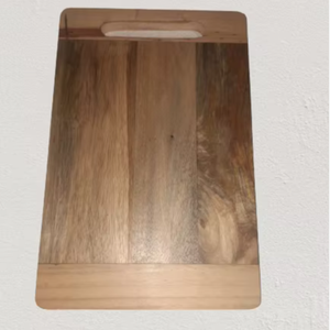 Bloc à découper rectangulaire dur en bois de manguier avec planche à découper de cuisine en bois de pin - Product Image 1