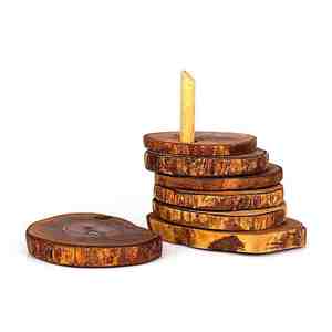 New Design Handmade <b>Coasters</b> <b>Slate</b> Walnut Wood Customised Design Manufacturer From India With Export Quality - Product Image 4