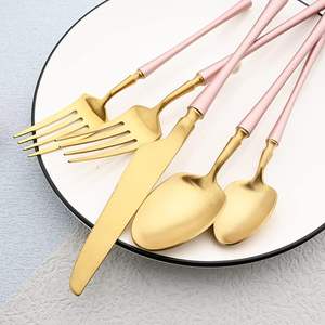 Offre Spéciale d'usine Nouveau design de couverts en métal personnalisés Vaisselle jetable en acier pour usage domestique pour la cuisine et le café - Product Image 3