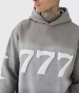 Precio al por mayor logotipo personalizado impreso invierno hombres lavado ácido chándal ajuste regular jogging traje ropa de calle servicio OEM precio bajo - Product Image 5